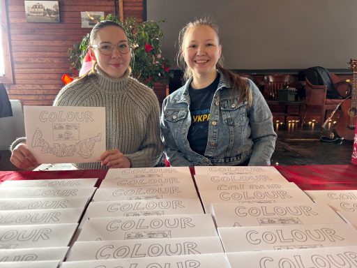 The founders of Island Bloom attending a pop-up festive market in support of our first fundraising effort.