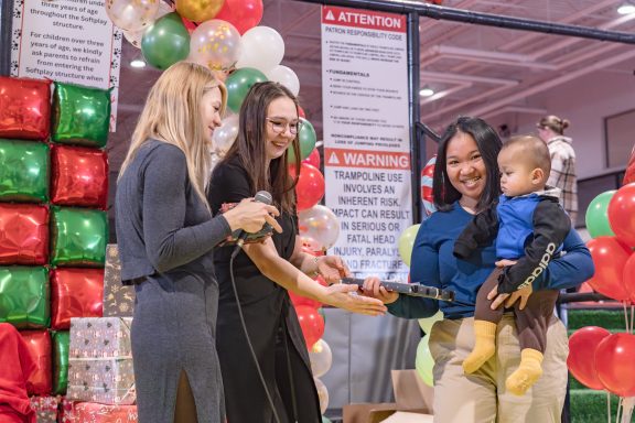 Our rattle fun during the family celebration helped cheer up the mood of our guests.